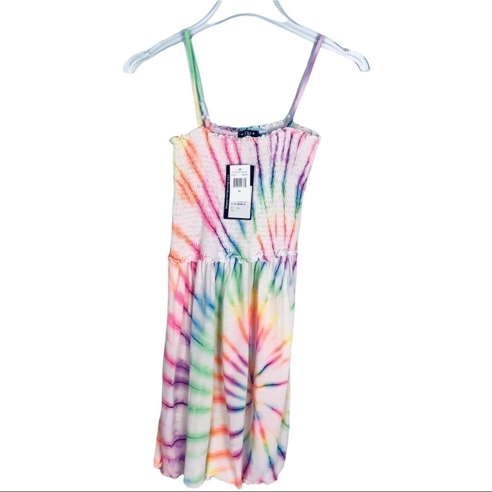 𝅺flowers by Zoe Tie Dye Spaghetti Strap Dress NWT-size XL